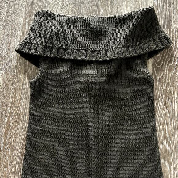 Rick Owens Vintage Queen F/W 2004 Espresso Brown Open Front Long Wool Sweater 44 - Picture 5 of 16